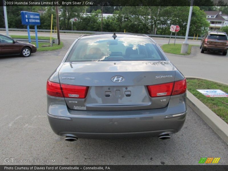 Bright Silver / Gray 2009 Hyundai Sonata Limited V6