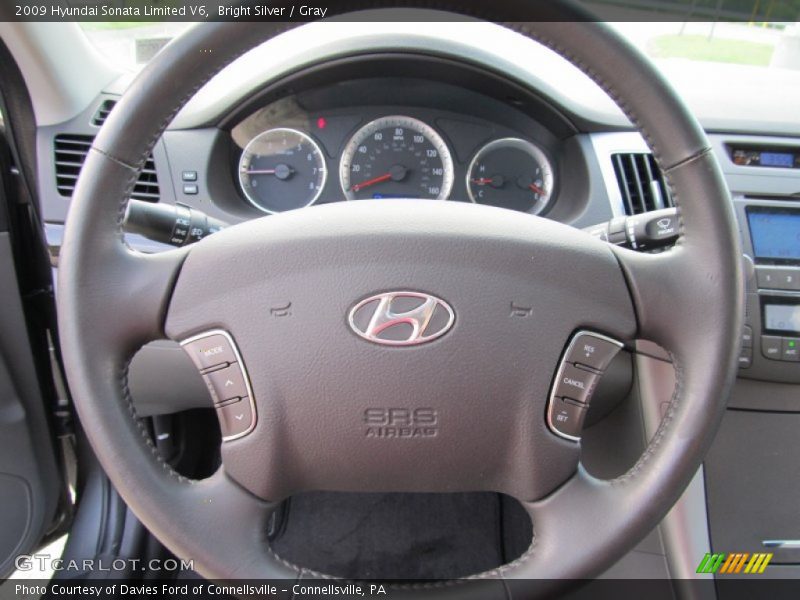 Bright Silver / Gray 2009 Hyundai Sonata Limited V6