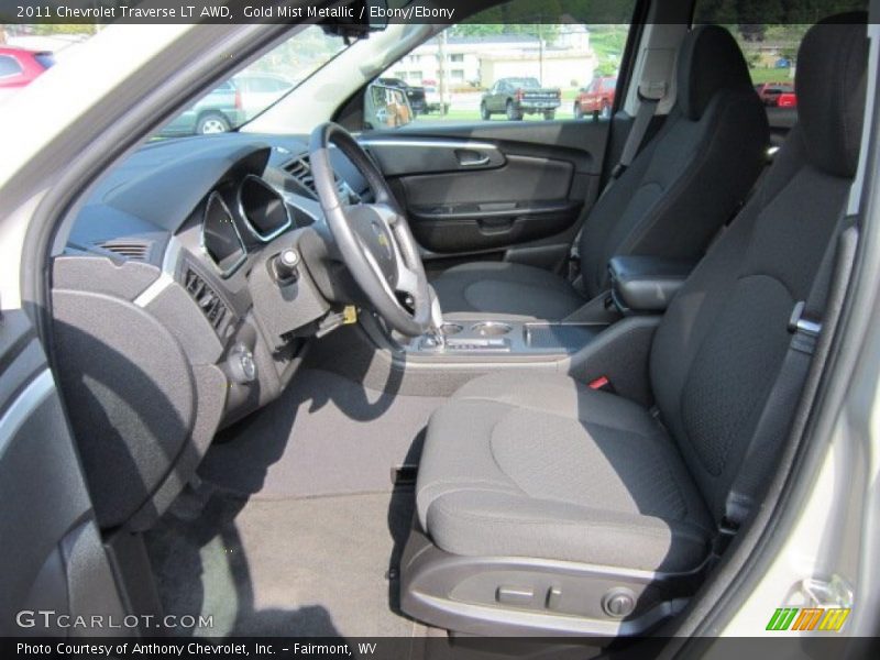 Gold Mist Metallic / Ebony/Ebony 2011 Chevrolet Traverse LT AWD