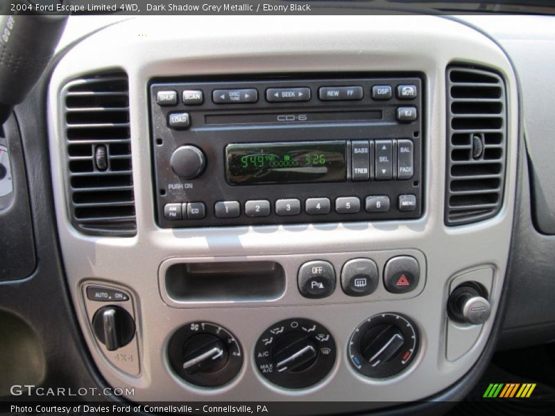 Controls of 2004 Escape Limited 4WD