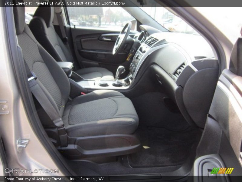 Gold Mist Metallic / Ebony/Ebony 2011 Chevrolet Traverse LT AWD