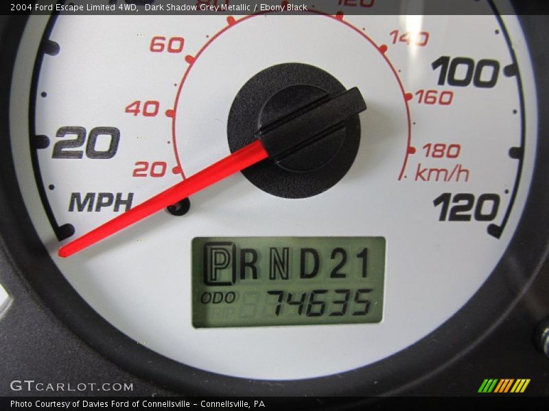 Dark Shadow Grey Metallic / Ebony Black 2004 Ford Escape Limited 4WD