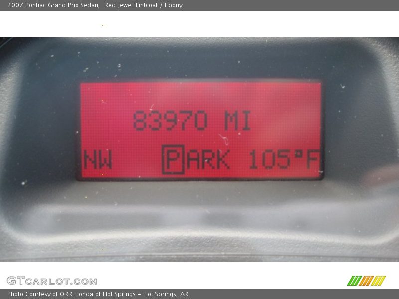 Red Jewel Tintcoat / Ebony 2007 Pontiac Grand Prix Sedan