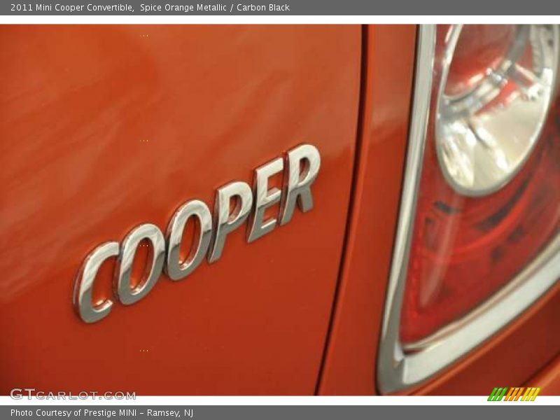 Spice Orange Metallic / Carbon Black 2011 Mini Cooper Convertible