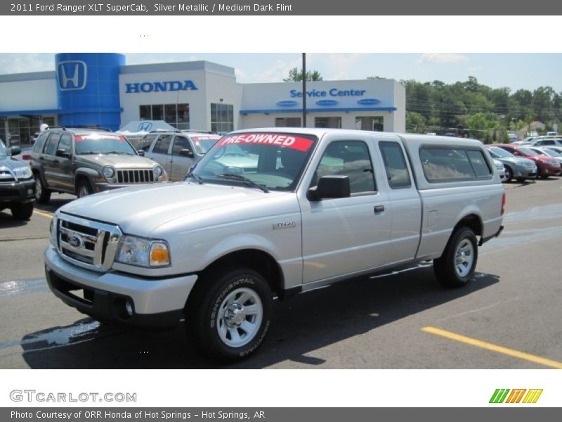 Silver Metallic / Medium Dark Flint 2011 Ford Ranger XLT SuperCab