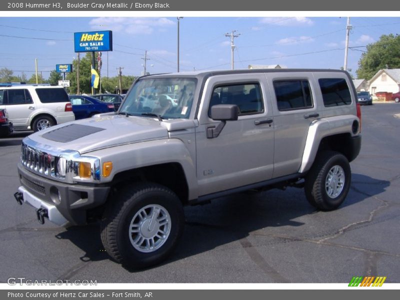 Boulder Gray Metallic / Ebony Black 2008 Hummer H3