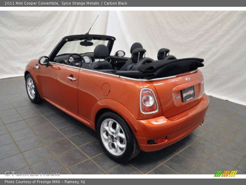 Spice Orange Metallic / Carbon Black 2011 Mini Cooper Convertible