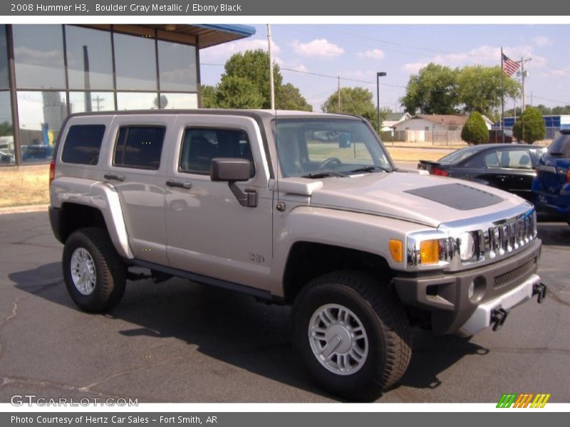 Boulder Gray Metallic / Ebony Black 2008 Hummer H3