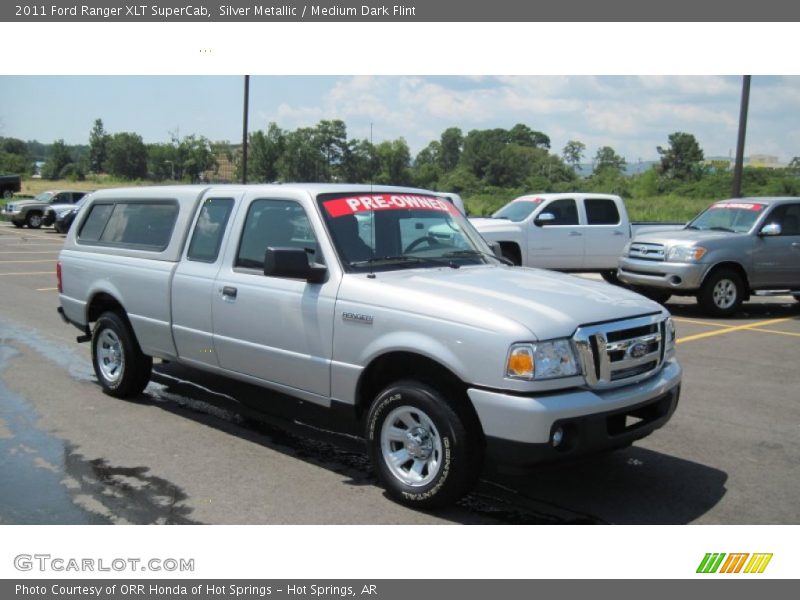 Silver Metallic / Medium Dark Flint 2011 Ford Ranger XLT SuperCab