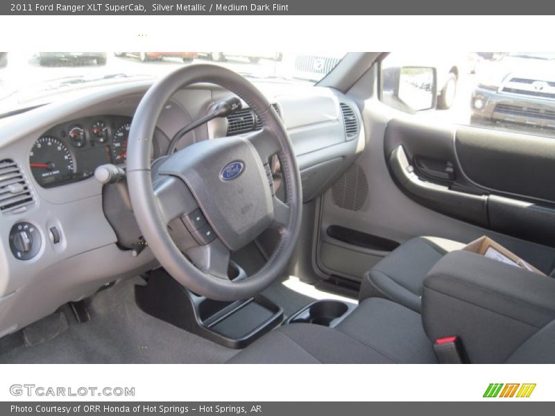 Silver Metallic / Medium Dark Flint 2011 Ford Ranger XLT SuperCab