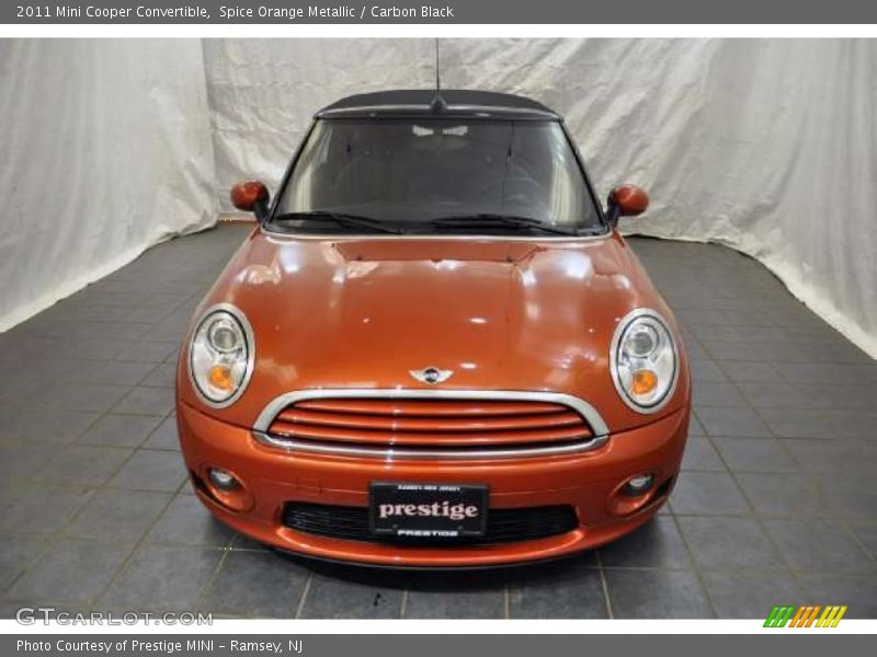 Spice Orange Metallic / Carbon Black 2011 Mini Cooper Convertible