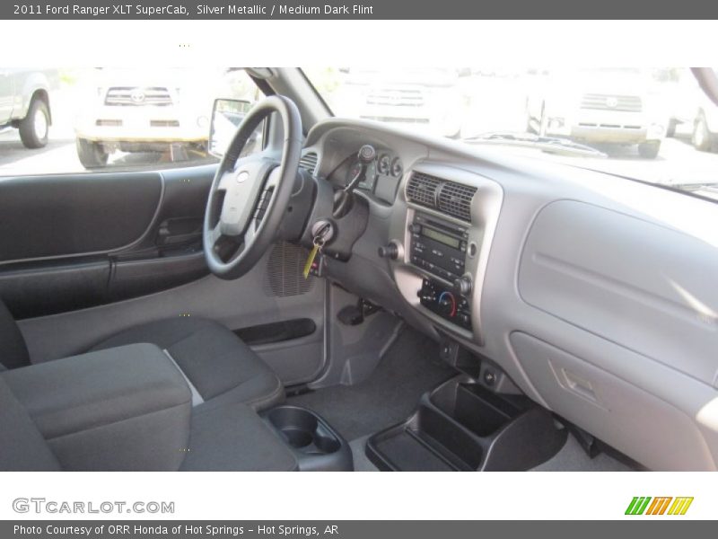 Silver Metallic / Medium Dark Flint 2011 Ford Ranger XLT SuperCab