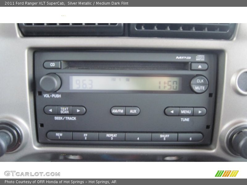 Silver Metallic / Medium Dark Flint 2011 Ford Ranger XLT SuperCab