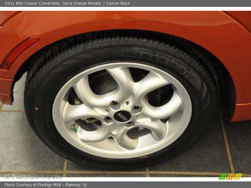 Spice Orange Metallic / Carbon Black 2011 Mini Cooper Convertible