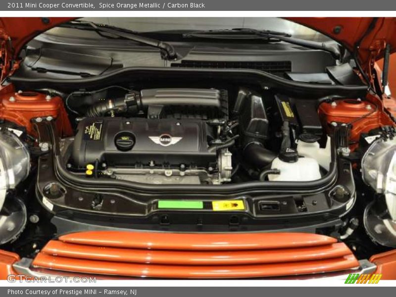 Spice Orange Metallic / Carbon Black 2011 Mini Cooper Convertible