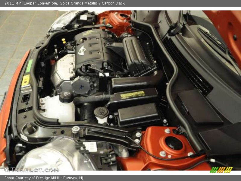 Spice Orange Metallic / Carbon Black 2011 Mini Cooper Convertible