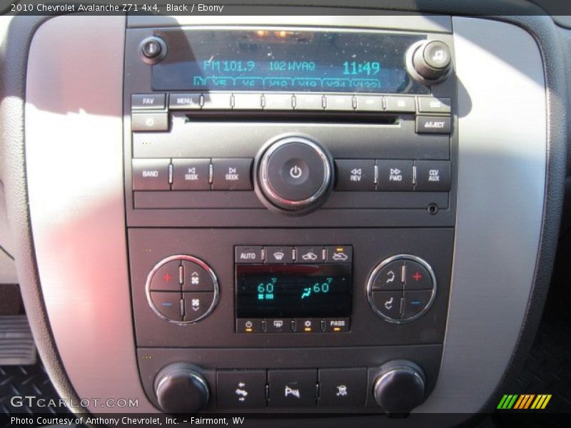 Controls of 2010 Avalanche Z71 4x4