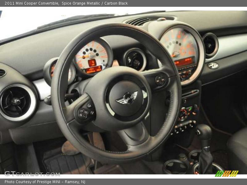 Spice Orange Metallic / Carbon Black 2011 Mini Cooper Convertible