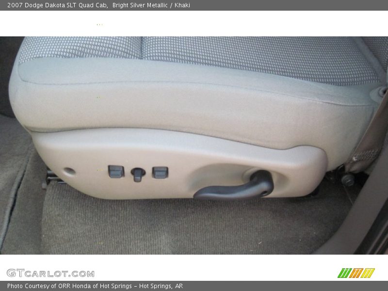 Bright Silver Metallic / Khaki 2007 Dodge Dakota SLT Quad Cab