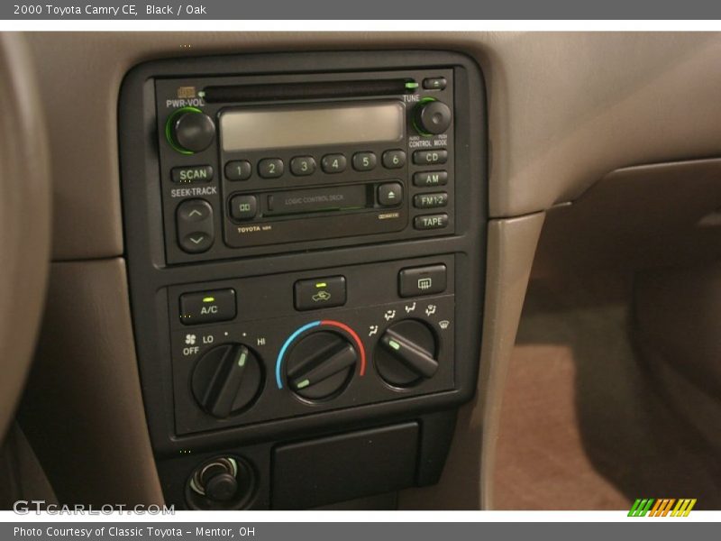 Controls of 2000 Camry CE