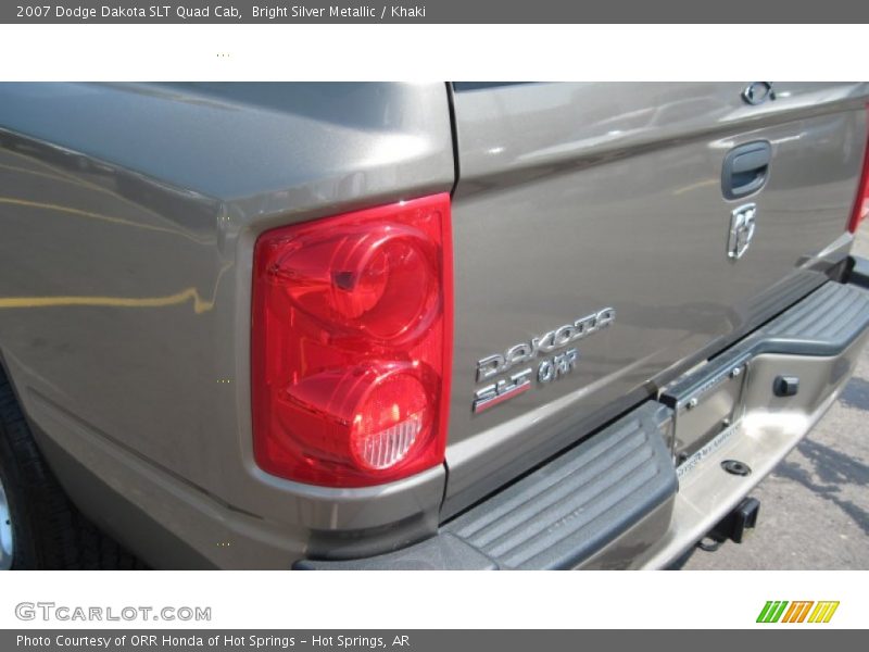 Bright Silver Metallic / Khaki 2007 Dodge Dakota SLT Quad Cab