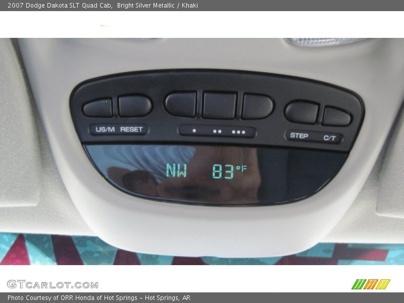 Bright Silver Metallic / Khaki 2007 Dodge Dakota SLT Quad Cab