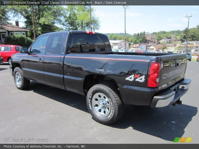 Black / Dark Charcoal 2007 Chevrolet Silverado 1500 Classic LS Extended Cab 4x4