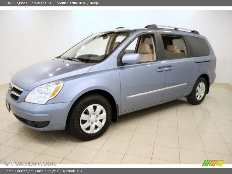 South Pacific Blue / Beige 2008 Hyundai Entourage GLS