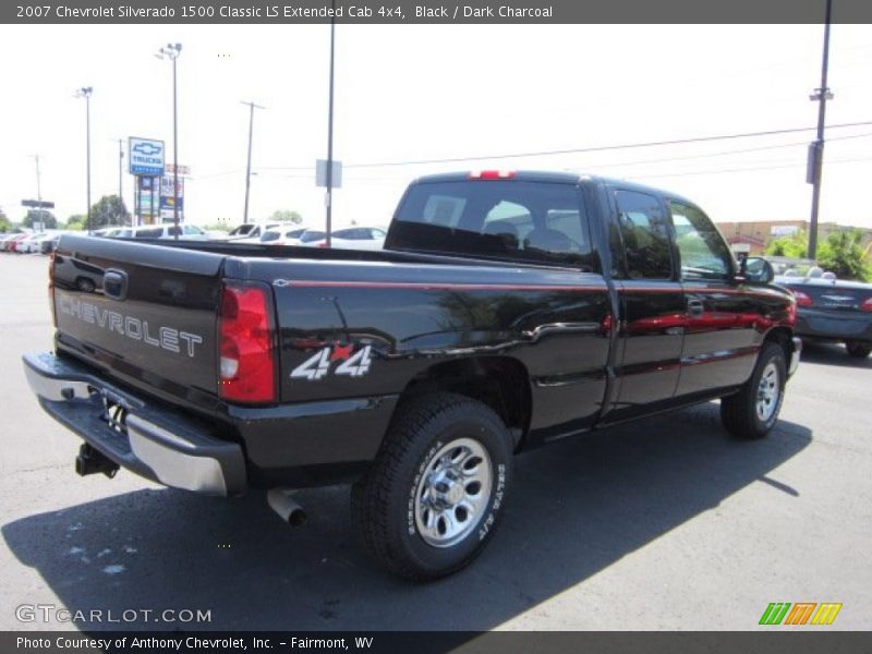 Black / Dark Charcoal 2007 Chevrolet Silverado 1500 Classic LS Extended Cab 4x4