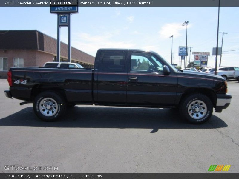 Black / Dark Charcoal 2007 Chevrolet Silverado 1500 Classic LS Extended Cab 4x4