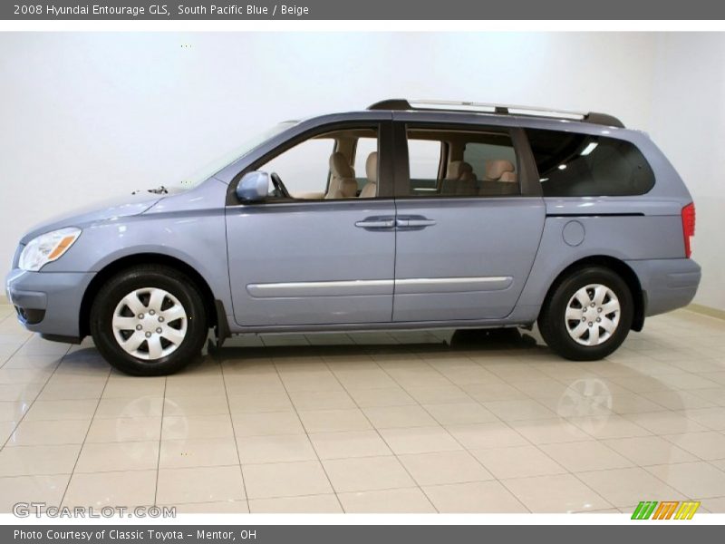 South Pacific Blue / Beige 2008 Hyundai Entourage GLS