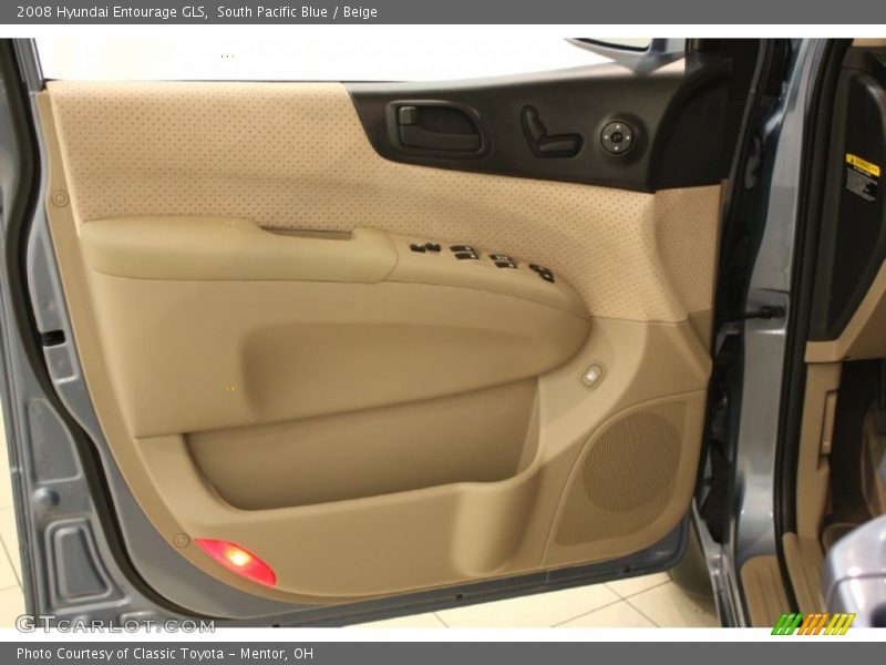 South Pacific Blue / Beige 2008 Hyundai Entourage GLS