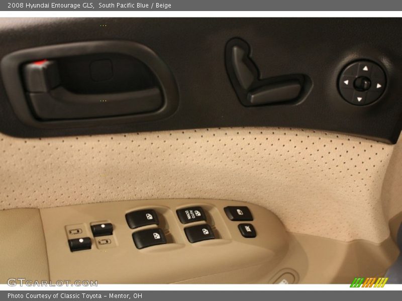 South Pacific Blue / Beige 2008 Hyundai Entourage GLS