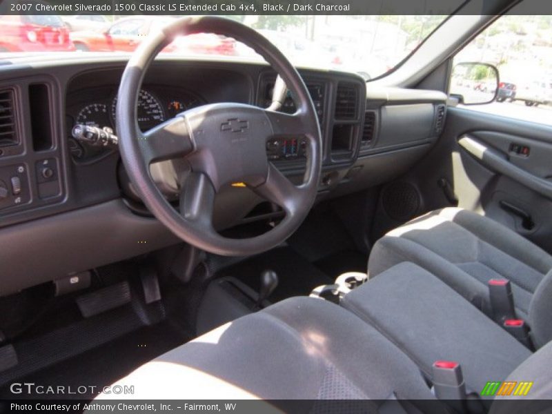 Black / Dark Charcoal 2007 Chevrolet Silverado 1500 Classic LS Extended Cab 4x4
