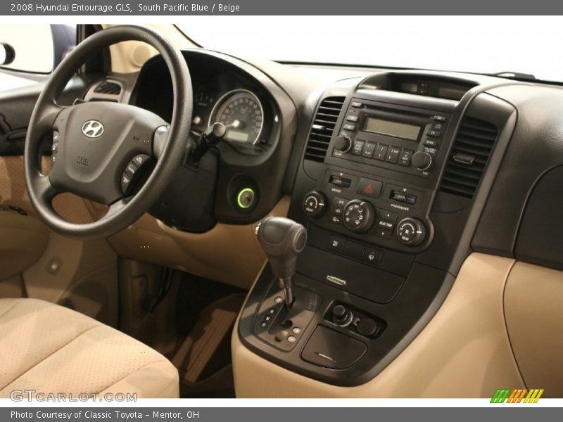 South Pacific Blue / Beige 2008 Hyundai Entourage GLS