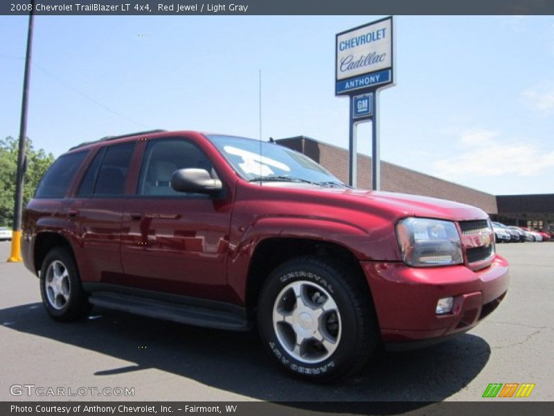 Red Jewel / Light Gray 2008 Chevrolet TrailBlazer LT 4x4