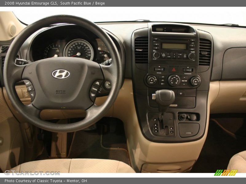 South Pacific Blue / Beige 2008 Hyundai Entourage GLS