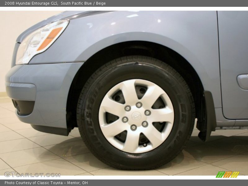 South Pacific Blue / Beige 2008 Hyundai Entourage GLS