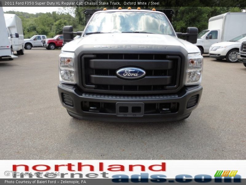 Oxford White / Steel 2011 Ford F350 Super Duty XL Regular Cab Chassis Stake Truck