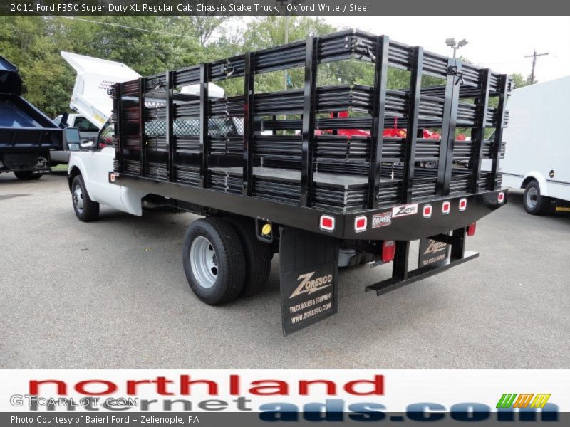 Oxford White / Steel 2011 Ford F350 Super Duty XL Regular Cab Chassis Stake Truck