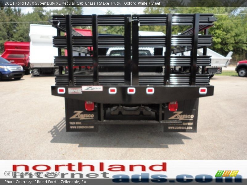 Oxford White / Steel 2011 Ford F350 Super Duty XL Regular Cab Chassis Stake Truck