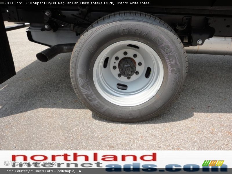 Oxford White / Steel 2011 Ford F350 Super Duty XL Regular Cab Chassis Stake Truck