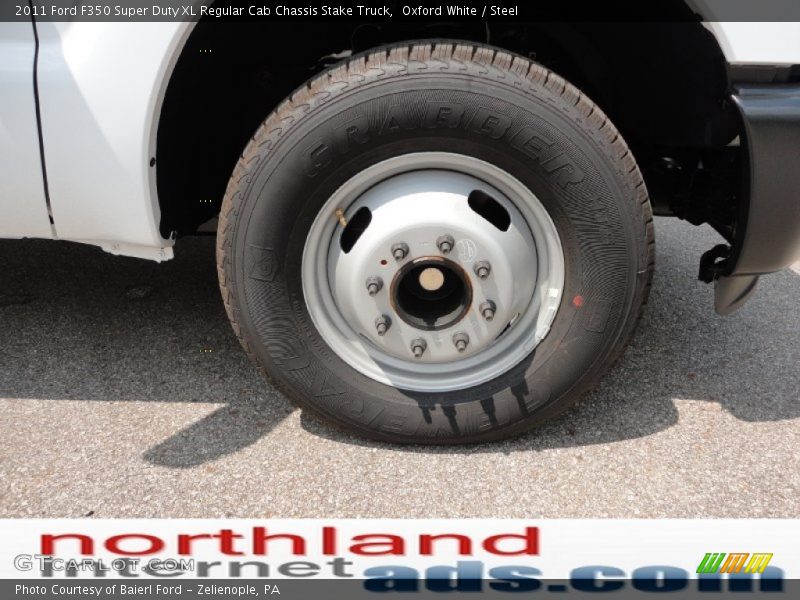 Oxford White / Steel 2011 Ford F350 Super Duty XL Regular Cab Chassis Stake Truck
