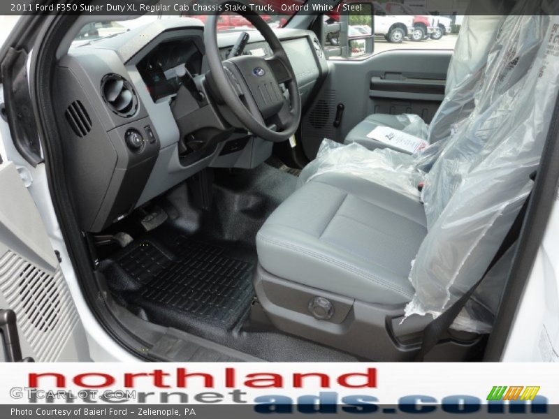 Oxford White / Steel 2011 Ford F350 Super Duty XL Regular Cab Chassis Stake Truck