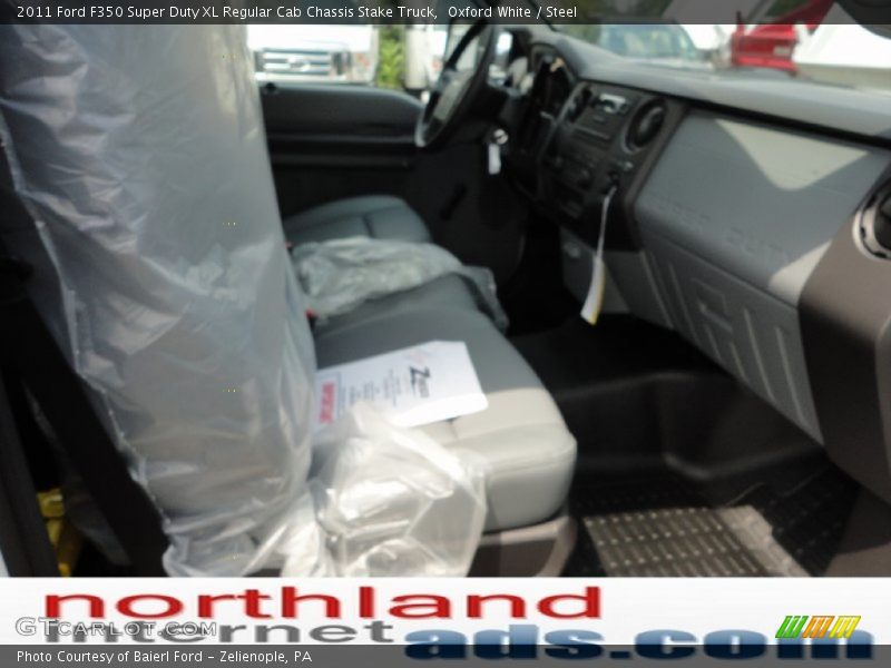 Oxford White / Steel 2011 Ford F350 Super Duty XL Regular Cab Chassis Stake Truck