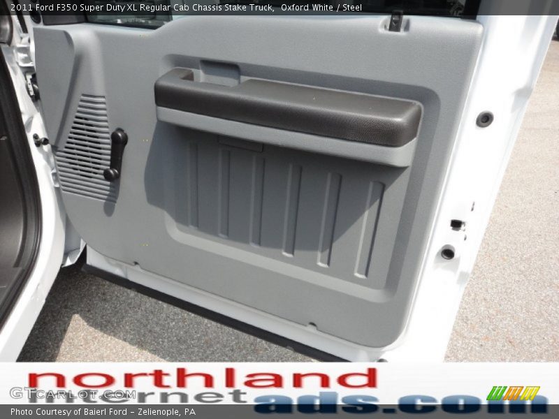 Oxford White / Steel 2011 Ford F350 Super Duty XL Regular Cab Chassis Stake Truck