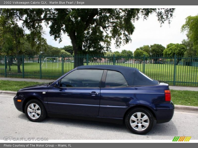 Marlin Blue Pearl / Beige 2002 Volkswagen Cabrio GLX