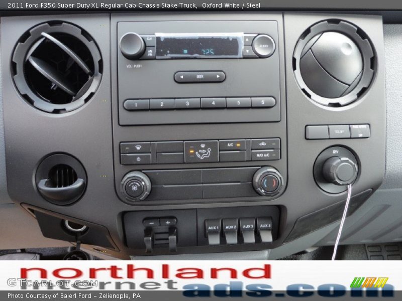 Oxford White / Steel 2011 Ford F350 Super Duty XL Regular Cab Chassis Stake Truck