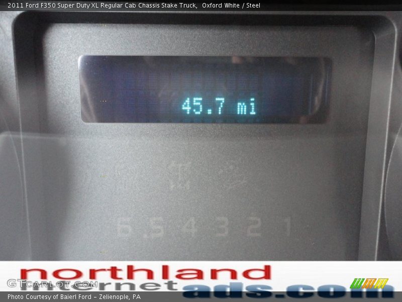 Oxford White / Steel 2011 Ford F350 Super Duty XL Regular Cab Chassis Stake Truck