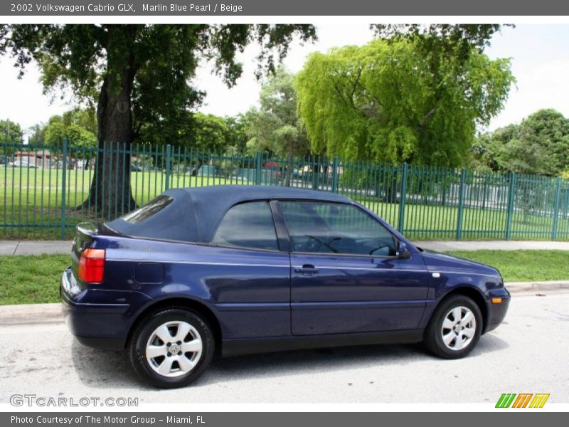 Marlin Blue Pearl / Beige 2002 Volkswagen Cabrio GLX